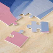 かわいい名門私立校風の猫パズル ジグソーパズル (側面)