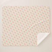 かわいい名門私立校風の美的ピンク稲妻ボルト シェルパブランケット (正面(横))