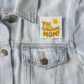 かわいい君は私のサンシャインママだ！黄色の太陽 缶バッジ (インサイチュ)