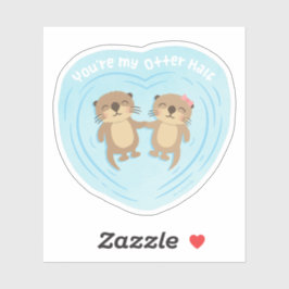 かわいい君は私の半円の可愛い シール