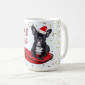 かわいい吠え声のばかばかしい愛犬家のクリスマス コーヒーマグカップ (正面右)