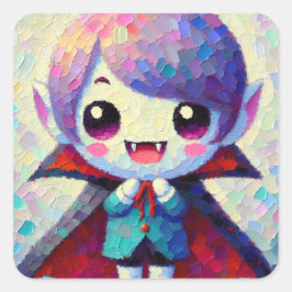 かわいい吸血鬼の少年 スクエアシール