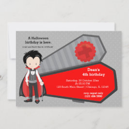 かわいい吸血鬼の誕生日 招待状