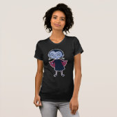 かわいい吸血鬼女子高生 Tシャツ (正面フル)