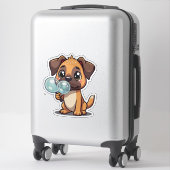 かわいい吹の泡 シール (スーツケース)