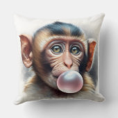 かわいい吹サルの泡ガム クッション (裏面)