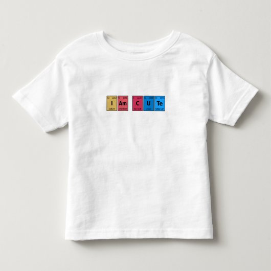 かわいい周期表です トドラーTシャツ (正面)
