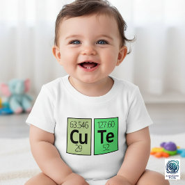 かわいい周期表元素記号 ベビーTシャツ