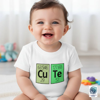 かわいい周期表元素記号 ベビーTシャツ