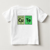 かわいい周期表元素記号 ベビーTシャツ (裏面)
