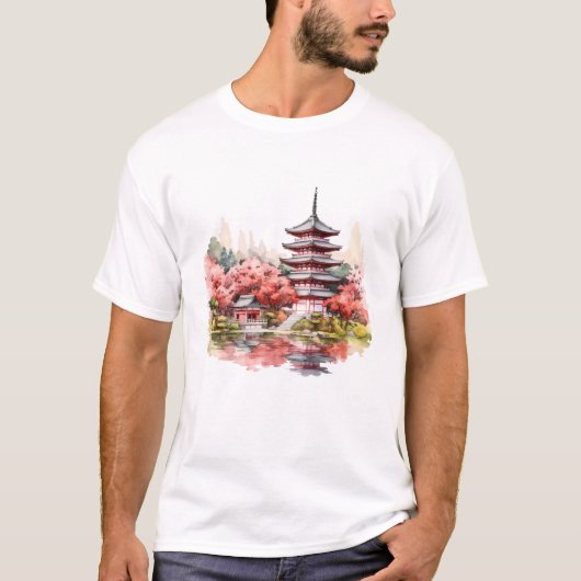 かわいい和柄デザイン Tシャツ (正面)