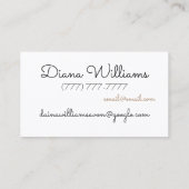 かわいい唇の電話紙吹雪パーソナライズされたAvon 名刺 (裏面)