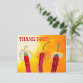 かわいい唐辛子ホラアミゴカスタマイズおもしろい可能 ポストカード (スタンド正面)