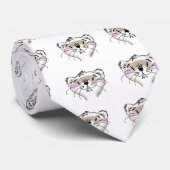 かわいい喜劇的なフェレットの顔 ネクタイ (ロール)