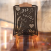 かわいい喫茶店の窓ガラス ウィンドウサイン (シート2)