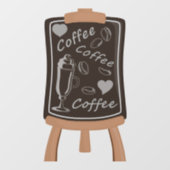 かわいい喫茶店の窓ガラス ウィンドウサイン (シート)