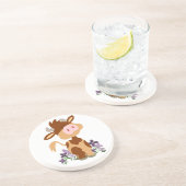 かわいい噛みマンガの牛コースター コースター (側面)