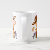 かわいい噛みマンガ牛 ジャンボコーヒーマグカップ (裏面)