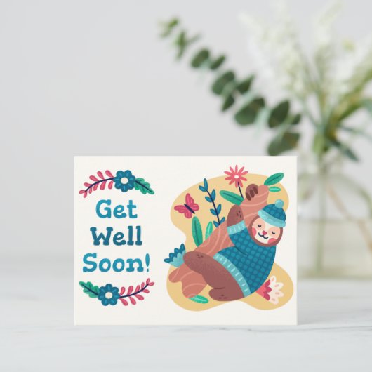 かわいい回復おめでとうポストカード ポストカード (スタンド正面)