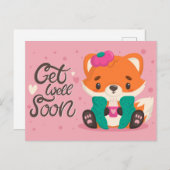 かわいい回復おめでとうポストカード ポストカード (正面/裏面)