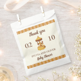 かわいい回転木馬男女兼用の赤ちゃんシャワー フェイバーバッグ