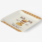 かわいい回転木馬男女兼用の赤ちゃんシャワー ペーパープレート (傾斜あり)