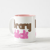 かわいい図書館のひよこのマグ ツートーンマグカップ (正面左)