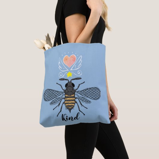 かわいい図解入りの、写真付きののまわりにの種類ブラック金ゴールドブルー トートバッグ (クローズアップ)