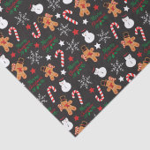 かわいい図解入りの、写真付きのクリスマスキャラクター 薄葉紙 (詳細)