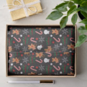 かわいい図解入りの、写真付きのクリスマスキャラクター 薄葉紙 (ギフト)