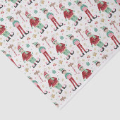 かわいい図解入りの、写真付きのクリスマス小妖精や小人 薄葉紙 (詳細)