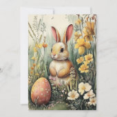 かわいい図解入りの、写真付きのバニー復活祭カード シーズンカード (正面)