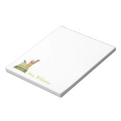 かわいい図解入りの、写真付きの先生ブック先生メモ帳 ノートパッド (回転)