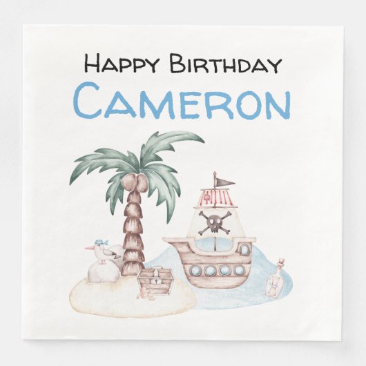 かわいい図解入りの、写真付きの海賊パーティー (正面)