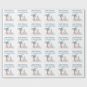 かわいい図解入りの、写真付きの海賊パーティー ラッピングペーパー (フラット)