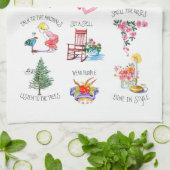 かわいい図解入りの、写真付きの物でキッチンタオルを キッチンタオル (折り畳み)