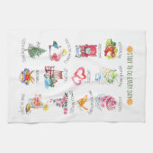 かわいい図解入りの、写真付きの物でキッチンタオルを キッチンタオル (横)