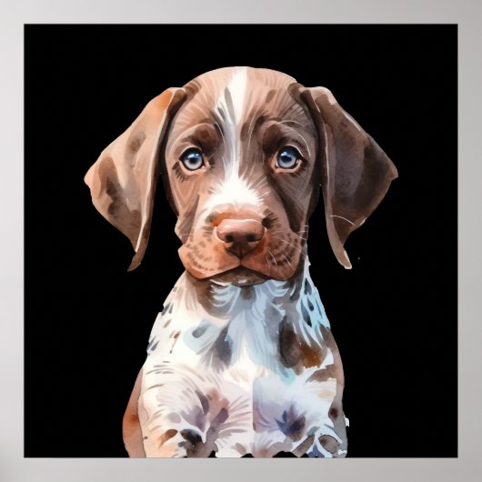 かわいい図解入りの、写真付きの犬 ポスター (正面)