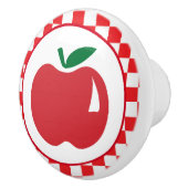 かわいい国のアップルチェック セラミックノブ (右)