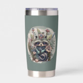 かわいい国のアライグマの名前 保温保冷タンブラー (背面)