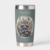 かわいい国のアライグマの名前 保温保冷タンブラー (正面)