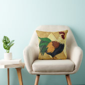 かわいい国のオンドリによってキルトにされる一見の装飾用クッション クッション (椅子)