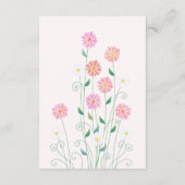 かわいい国のデイジー結婚の囲い エンクロージャーカード (裏面)