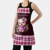 かわいい国の豚の追加文字 エプロン (インサイチュ)