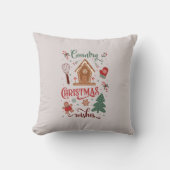 かわいい国クリスマスウィッシュズホリデー クッション (正面)