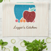 かわいい国スタイルの台所用品の名前 キッチンタオル (折り畳み)