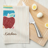 かわいい国スタイルの台所用品の名前 キッチンタオル (四つ折り)