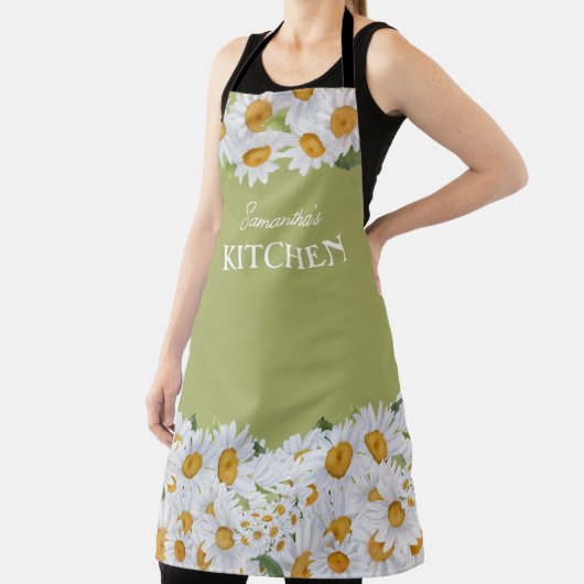 かわいい国フローラの女性の名前パーソナライズされた エプロン (インサイチュ)