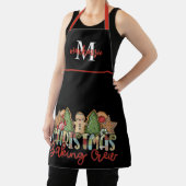 かわいい国モノグラムのクリスマスベーキングエプロン エプロン (インサイチュ)