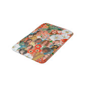 かわいい国際的女子デーフローライラストレーション バスマット (アングル)